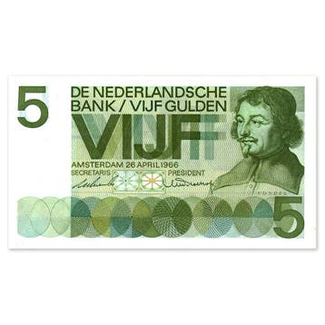5 Gulden Vondel 1966  Pr, Verzenden
