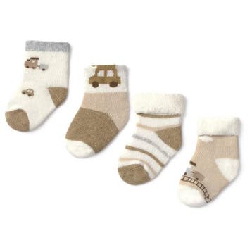 Mayoral 4pc set socks toffe vig - 50 (0-1 maanden), Ophalen of Verzenden, Nieuw
