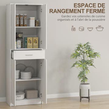 HOMCOM Keukenbuffet Kast met Deuren, Lades en Verstelbare Pl, Verzenden, Nieuw