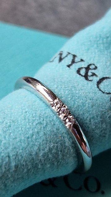 Tiffany & Co. - Ring - Tiffany Forever Platina - 0.06ct. tw., Nieuw