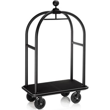 Bagagetrolley | DRIFT | RVS | Zwart | Wielen (Geremd) |, Verzenden, Nieuw in verpakking