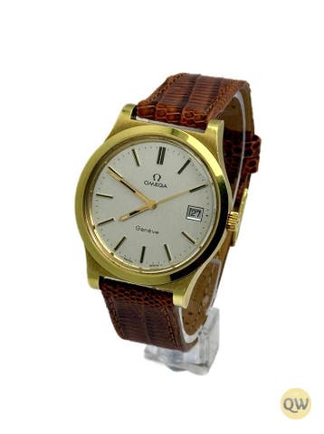 Omega Genève, Ophalen of Verzenden, Polshorloge, Omega, Met bandje