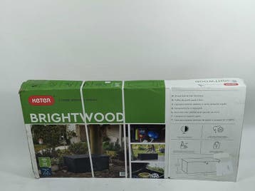 Keter Opbergbox Brightwood 455L -, Tuin en Terras, Verzenden, Nieuw