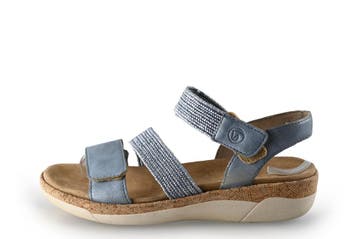 Remonte Sandalen in maat 38 Blauw, Remonte, Sandalen of Muiltjes, Zo goed als nieuw, Verzenden