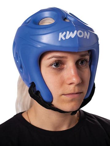 KWON Hoofdbeschermer Blauw (Taekwondo beschermers), Sport en Fitness, Ophalen of Verzenden, Nieuw, Taekwondo, Vechtsportbescherming