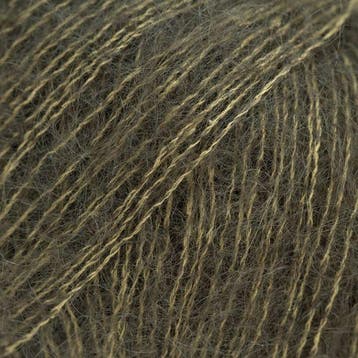 DROPS Kid-Silk Uni Colour - 77 Donker Bosgroen - Mohair Ga, Ophalen of Verzenden, Nieuw