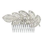 Haarspeld Sierkam Opsteekkam 11cm - Bladvorm - Strass, Nieuw