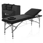 ZENGROWTH Inklapbare Massagetafel Athlete Zwart 63.5cm, Sportmassage