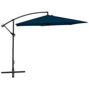 vidaXL Zweefparasol 3 m blauw, Tuin en Terras, Verzenden, Nieuw, 3 tot 4 meter, Zweefparasol