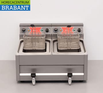 HCB RVS Dubbele Friteuse Frituur 2 x 12 Liter Premium-line, Ophalen of Verzenden, Nieuw in verpakking