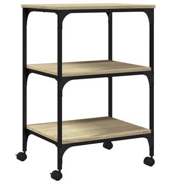 Bijzettafel met wielen 75cm | Retourdeal | Laatste Stuk!, Huis en Inrichting, 70 tot 120 cm, Ophalen of Verzenden, Zo goed als nieuw