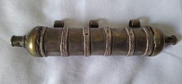 Grote traditionele cilindrische amuletkapsel (Tawiz) - 12