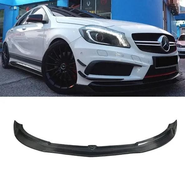 Carbon Voorspoiler Mercedes A45 AMG W176 2012-2015, Auto-onderdelen, Carrosserie en Plaatwerk, Ophalen of Verzenden