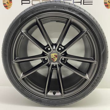 Porsche 992  20/21 Classic Titanium met banden, Auto-onderdelen, Banden en Velgen, Ophalen, Gebruikt, Banden en Velgen, 21 inch