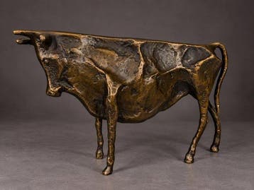 Beeld, Stier van Picasso - 13.8 cm - Brons