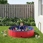 vidaXL Kinderen Zwembad Rood en blauw Ø 120 x 30 cm, Verzenden, Nieuw