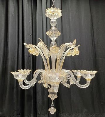 Kroonluchter - Fioro - Muranoglas - 6 lichten