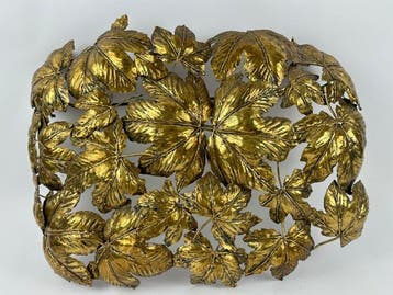 Wanddecoratie - Italië - Een verguld messingsornament, Antiek en Kunst