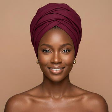 Bordeauxrood hoofddoek / headwrap, Ophalen of Verzenden, Nieuw