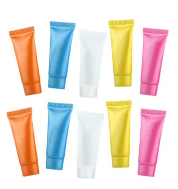 Set van 50 hervulbare, lege tubes (5 ml, gemixte kleuren), Ophalen of Verzenden, Nieuw