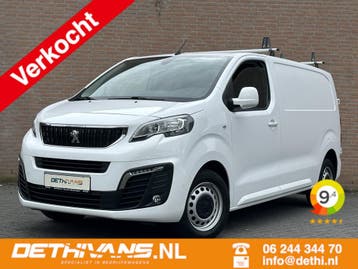 Peugeot Expert 2.0BlueHDI 120PK Long Premium / Carplay / Cam, Gebruikt, Zwart, Wit, Leder