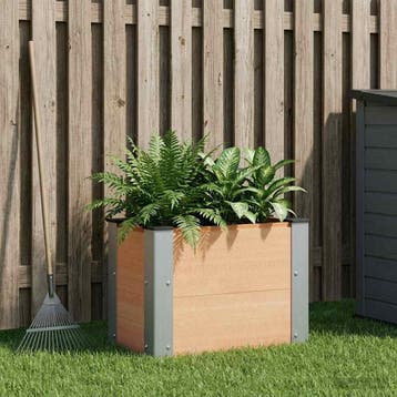 vidaXL Verhoogde plantenbak Bruin 50 x 30 x 36 cm, Verzenden, Nieuw, Minder dan 60 cm, 30 tot 60 cm