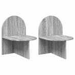vidaXL Nachtkastje 2 pcs Grijs sonoma 48 x 49 x 65 cm, Verzenden, Nieuw, 55 tot 70 cm, 45 tot 65 cm