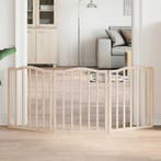 vidaXL Hondenhek inklapbaar 3 panelen 150 cm populierenhout, Dieren en Toebehoren, Honden-accessoires, Verzenden, Nieuw