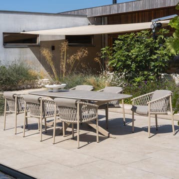 Allora dining tuinstoel latte 4 Seasons Outdoor set van 6, Ophalen of Verzenden, Nieuw