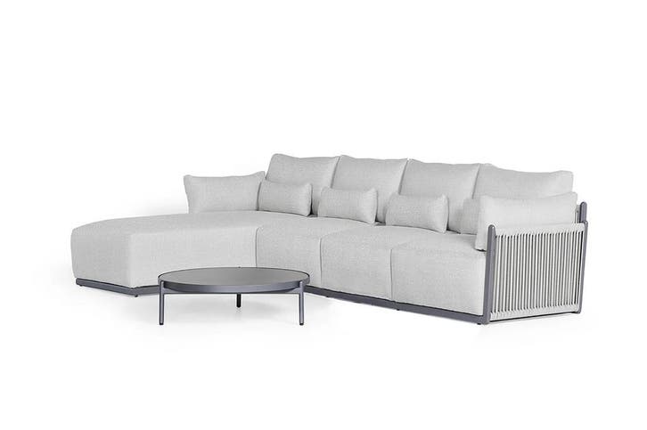 Suns Sorrento chaise loungeset XL soft grey rechts SALE |, Tuin en Terras, Tuinsets en Loungesets, Ophalen of Verzenden