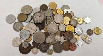 Wereld. Monedas del mundo. Collection of coins incl. silver, Postzegels en Munten