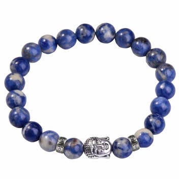 Fako Bijoux - Buddha Armband - Deluxe - Blauw, Verzenden, Nieuw
