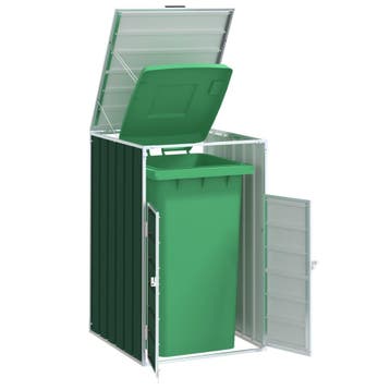 vidaXL Containerberging voor 1 container 72x81x115 cm staal, Verzenden, Nieuw