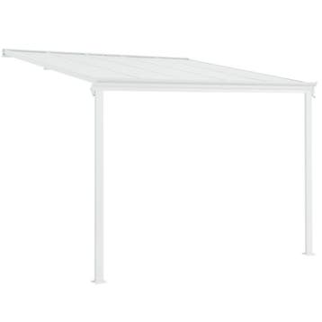 Terrasdak / Overkapping - Borneo - 3 x 3 m - Wit, Tuin en Terras, Overkappingen, Verzenden, Nieuw