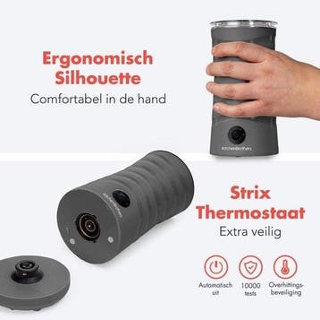2dekans | KitchenBrothers Elektrische Melkopschuimer -, Ophalen of Verzenden, Zo goed als nieuw
