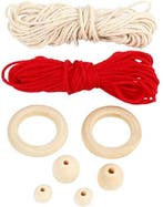 DIYkit Pakket Hobbyset Macramé Elf 14 cm set 2 stuks, Hobby en Vrije tijd, Knutselen, Ophalen of Verzenden, Nieuw