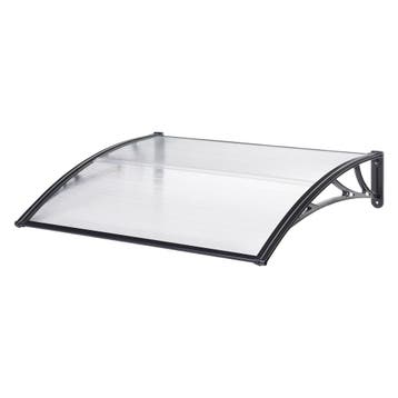 [en.casa] Deurluifel Mellerud afdak 100x60 cm transparant en, Verzenden, Nieuw
