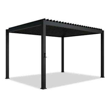 Pergola / Lamellendak - Tahiti - 3x4 m - Antraciet, Tuin en Terras, Overkappingen, Verzenden, Nieuw
