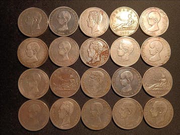 Spanje. Gobierno Provisional-Alfonso XIII. 5 Pesetas
