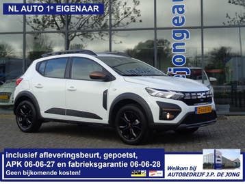 Dacia Sandero Stepway 1.0TCe LPG-G3 Open dak Camera Clima NL, Auto's, Voorwielaandrijving, Dealer onderhouden, Stof, Met garantie (alle)