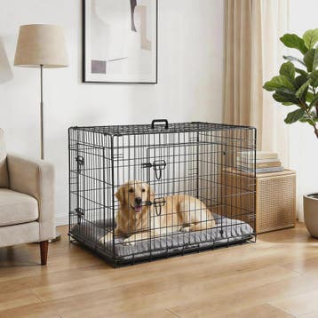 36 Inch Metalen Hondenkennel - Inklapbaar, Dubbele Deuren &, Verzenden, Nieuw