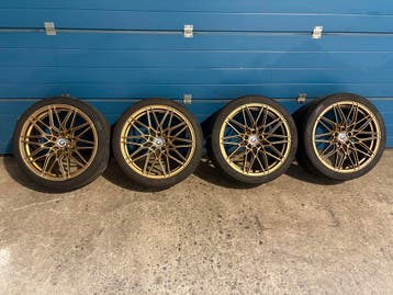 BMW 3 Serie G20 / G21 - 19 inch Gouden Breedset Zomer, Gebruikt, Banden en Velgen, Personenwagen, Ophalen