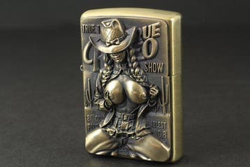 Zippo - Sexy Girl - Zakaansteker - Messing, Nieuw