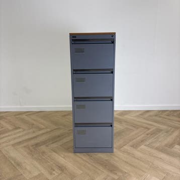 Emmein dossierkast 4 lades A4 en folio (hxbxd) 137x48x71 cm,, Ophalen of Verzenden, Gebruikt
