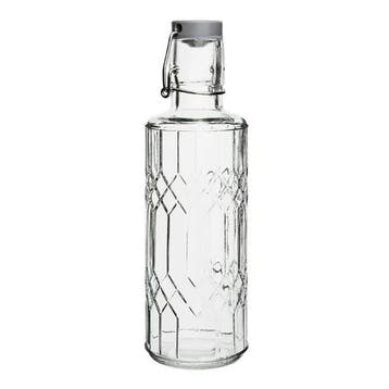 Glazen Waterfles 1 Liter met Stop – Horeca Waterfles – 6, Verzenden