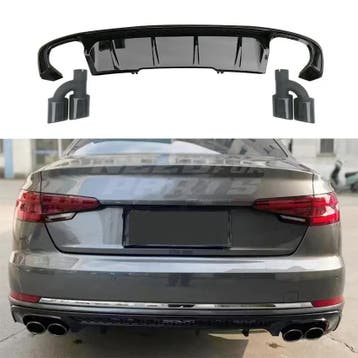 Diffuser With Black Exhaust Tips Voor Audi A4 S Line/S4 B9, Ophalen of Verzenden, Nieuw