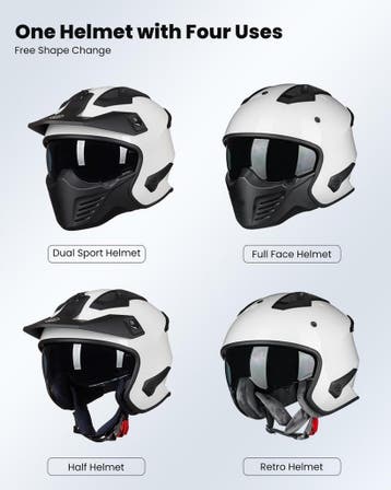 Motorhelm Vintage Wit | Tweedekansje | Laatste Stuk!, Overige merken, Heren, Jethelm, Ophalen of Verzenden