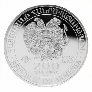 Noah Ark 1/2 oz 2015 (139.722 oplage) (Beschadigd), Verzenden, Munten