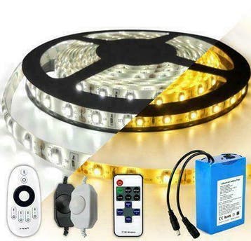 LED strips op batterij / accu - RGB - Warm wit - Helder wit, Verzenden, Nieuw