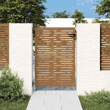 vidaXL Poort 85x125 cm vierkant cortenstaal, Verzenden, Nieuw